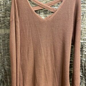 Hippie Rose Dusty Rose Knit Sweater Women’s Large